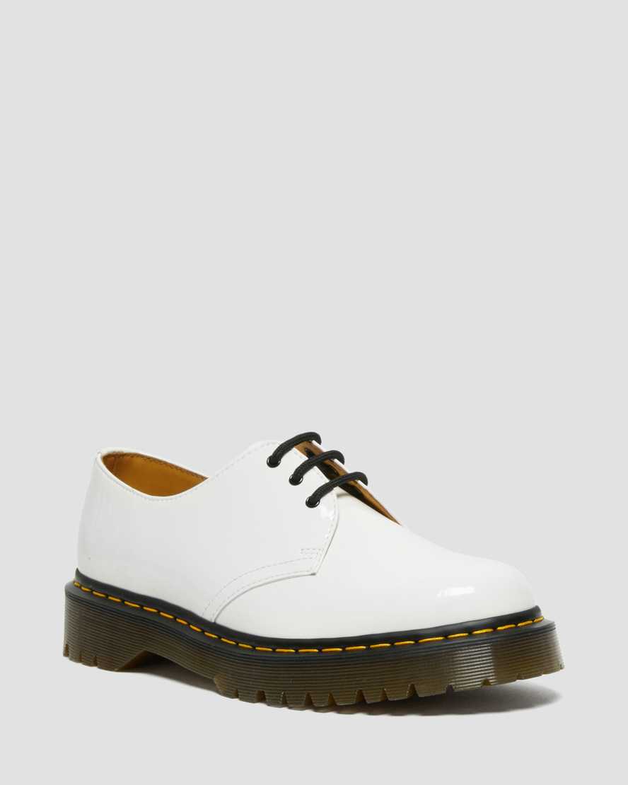 Dr. Martens 1461 Bex Patent Lær Oxford Sko Herre Hvite [5781SGAIY]